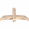 Ekena Millwork Bellingham Smooth Timber Gable Bracket, Douglas Fir, 48"W x 28"H x 5 1/2"D x 5 1/2"F, 14/12 Pitch GBW048X28X0606BEL00SDF - alternate 4